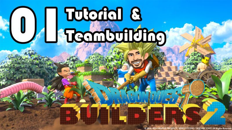 Dragon Quest Builders Zwei Startkarte zum youtube Let's play