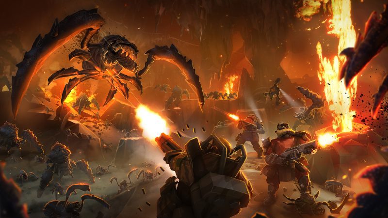 Action pur im Spiel Deep Rock Galactic:Survivor