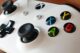 close up shot of a white xbox game controller
