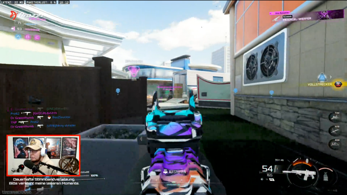 Friends of Flow (FoF) #02 - xDikei: „Behind the Mask, Beyond the Game.“ - exklusives Interview 3 xDikei spielt auf Twitch "Call of Duty"