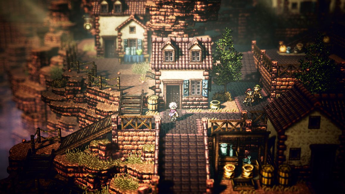0llie666, Friends of Flow, Retro Gaming, Twitch, LAN-Party, Streamer Interview, Community, Insert Heart 14 OctopathTraveler Screenshot
